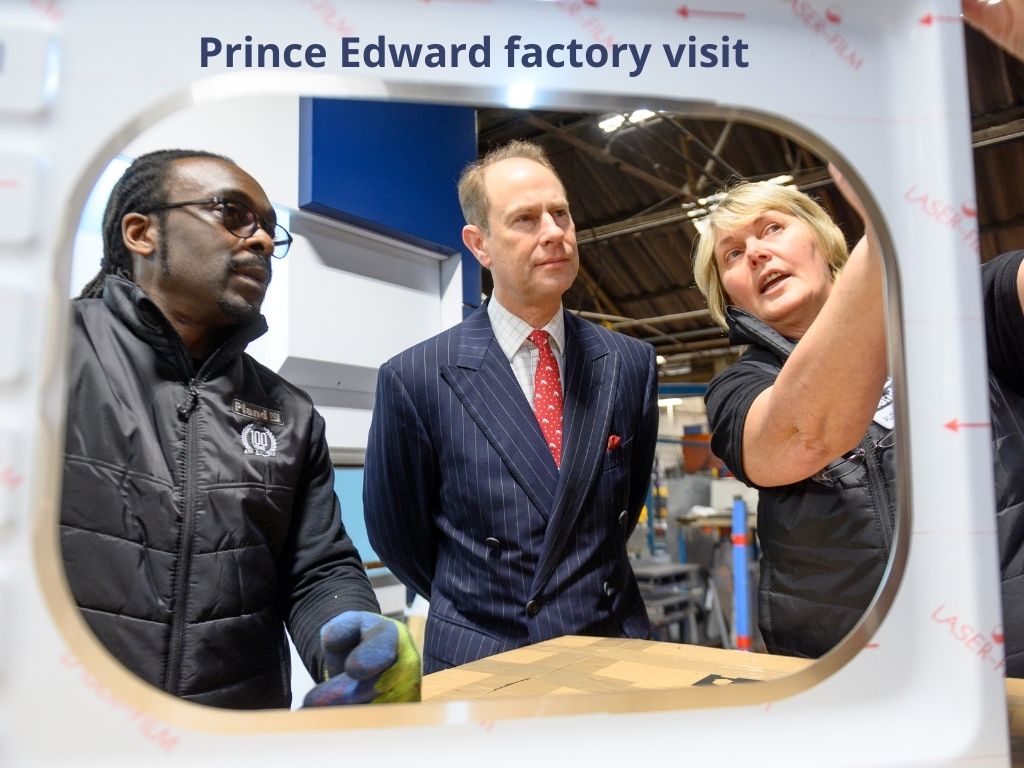 Prince Edward visits pland